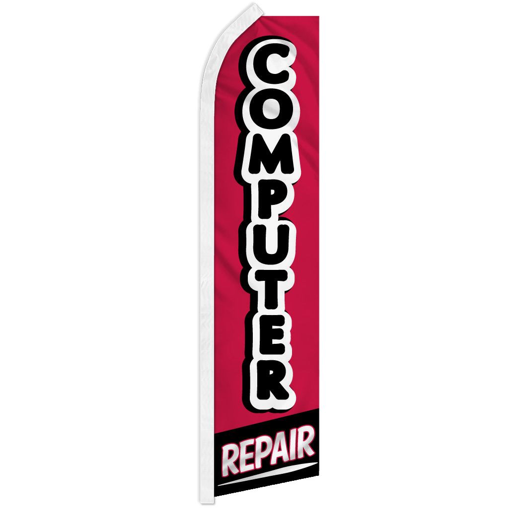 Computer Repair - HUGE Advertising Flag