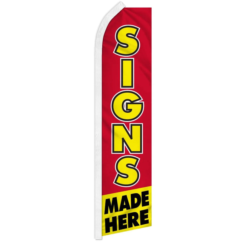 Signs Made Here - HUGE Advertising Flag Set