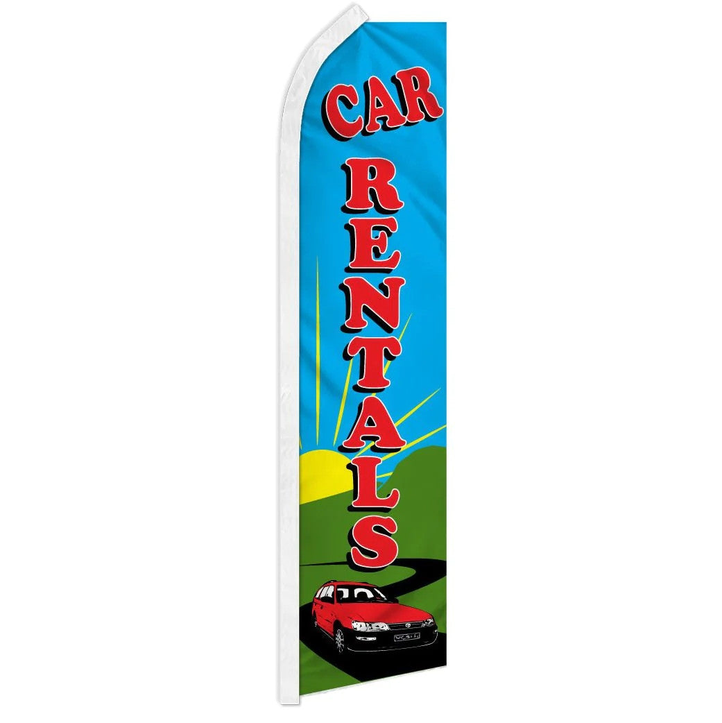 Car Rentals - HUGE Advertising Flag