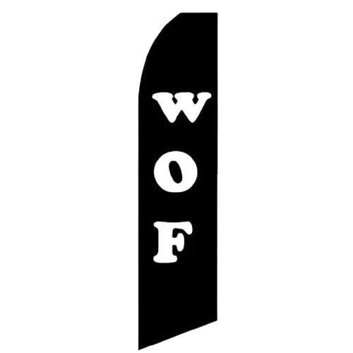 WOF - Warrant of Fitness - HUGE Advertising Flag Set