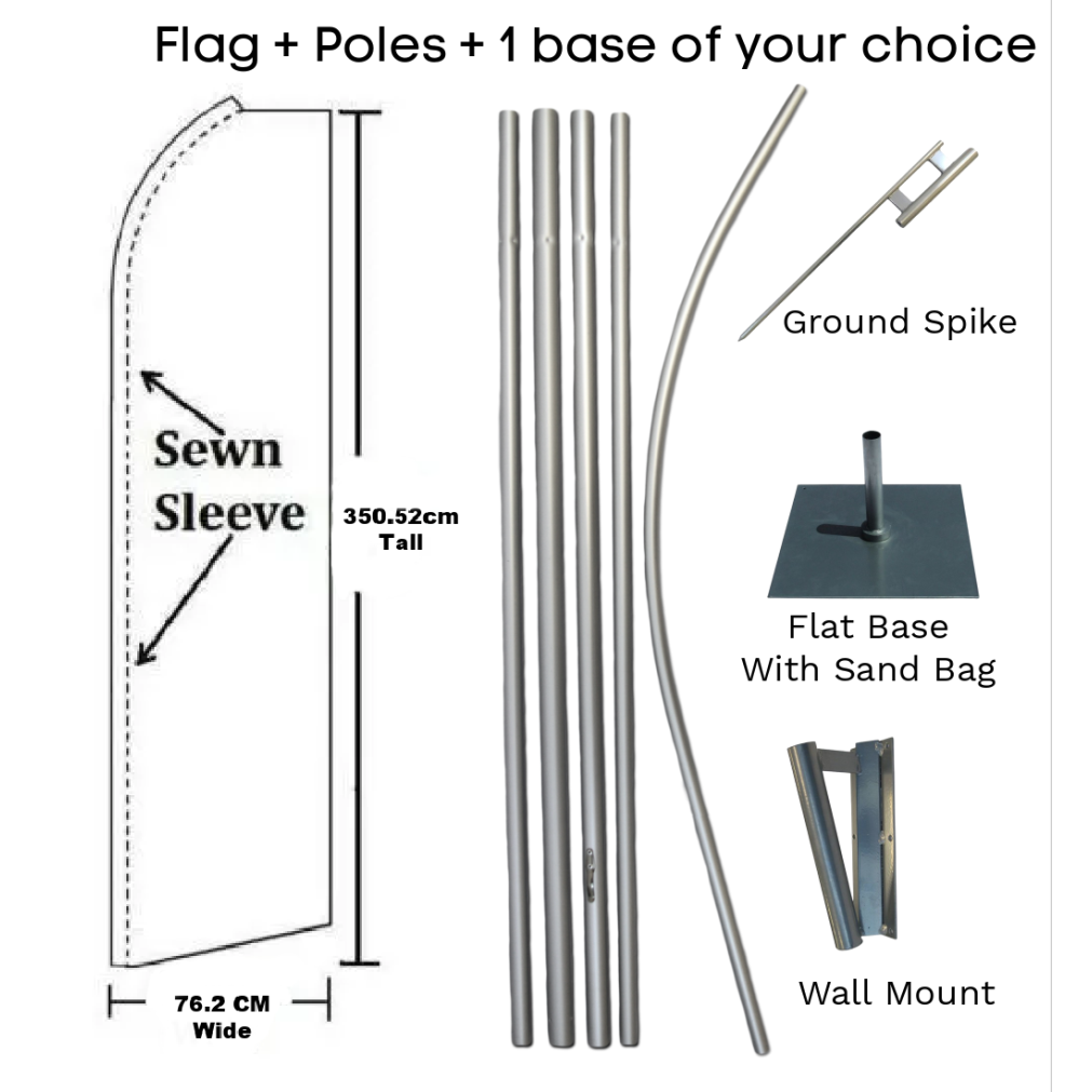 Signs Made Here - HUGE Advertising Flag Set