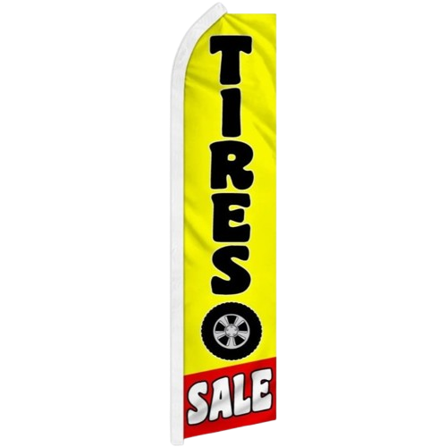 Tires (Tyres) Sale - HUGE Advertising Flag