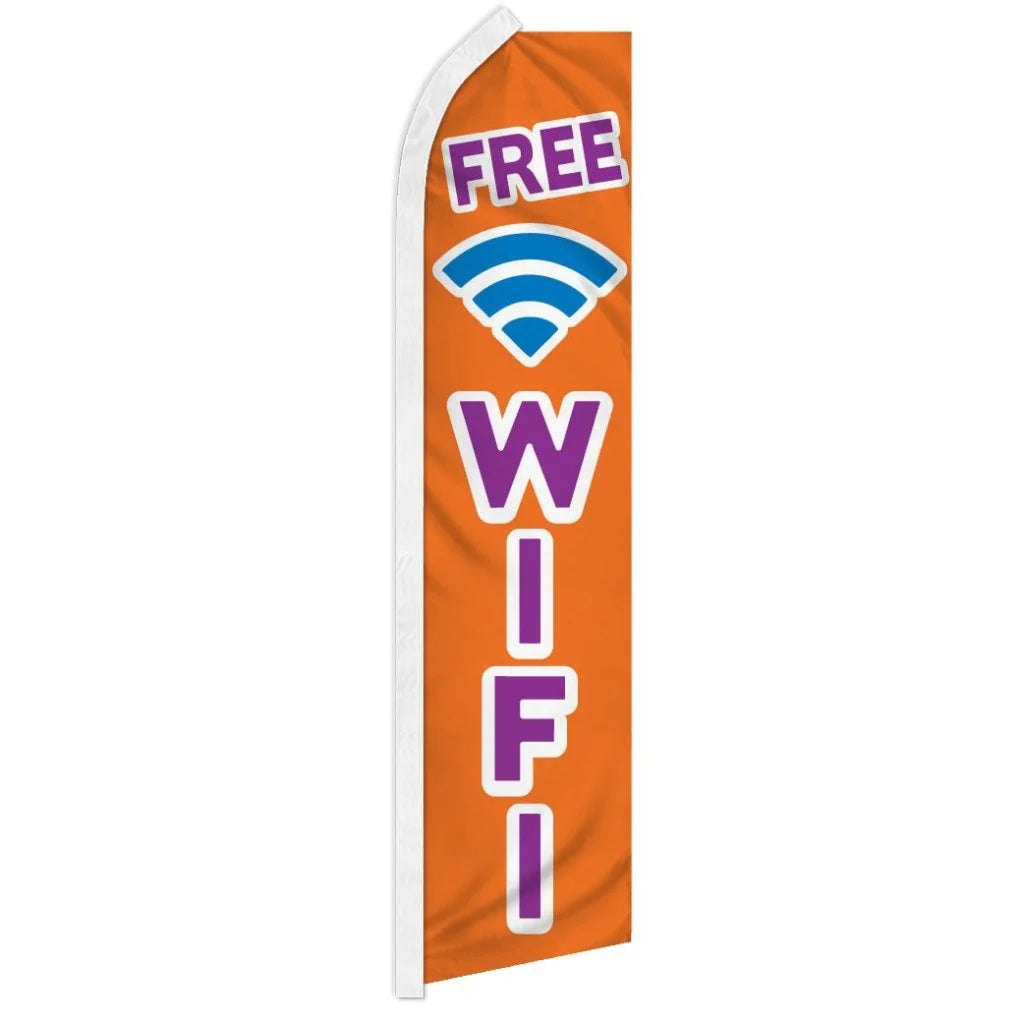 Free Wifi - HUGE Advertising Flag