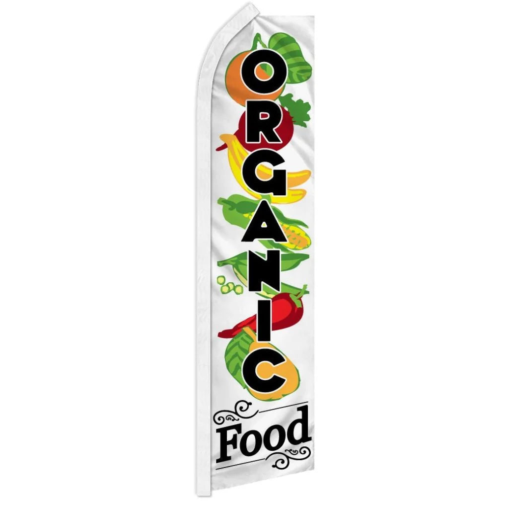 Organic Food - HUGE Advertising Flag