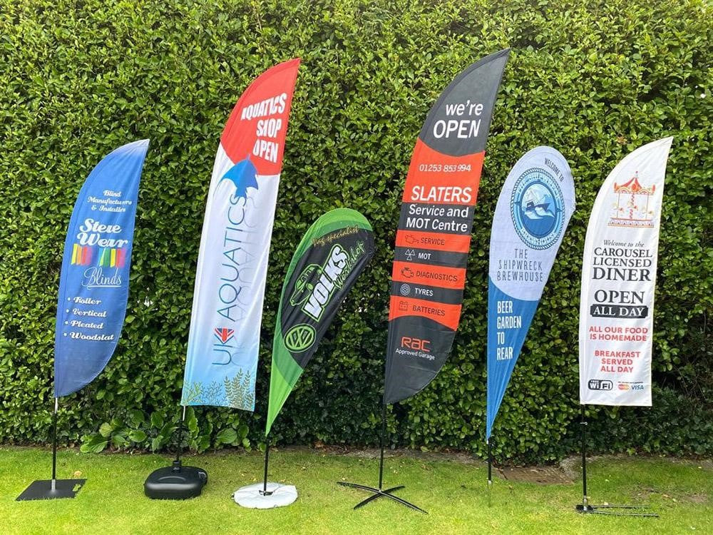 Signage Flags for Business That Improve Street Visibility