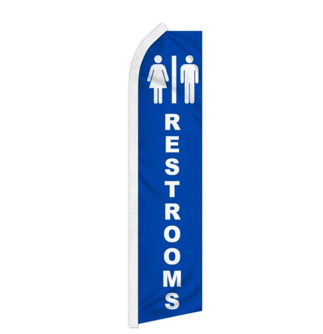 Restrooms - HUGE Advertising Flag Set