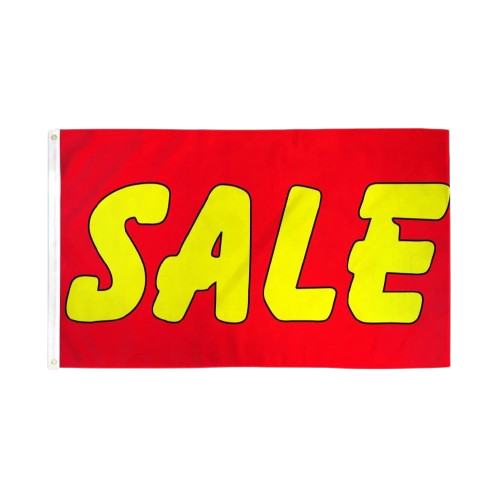Sale (Red & Yellow) Flag / Sign 3x5ft