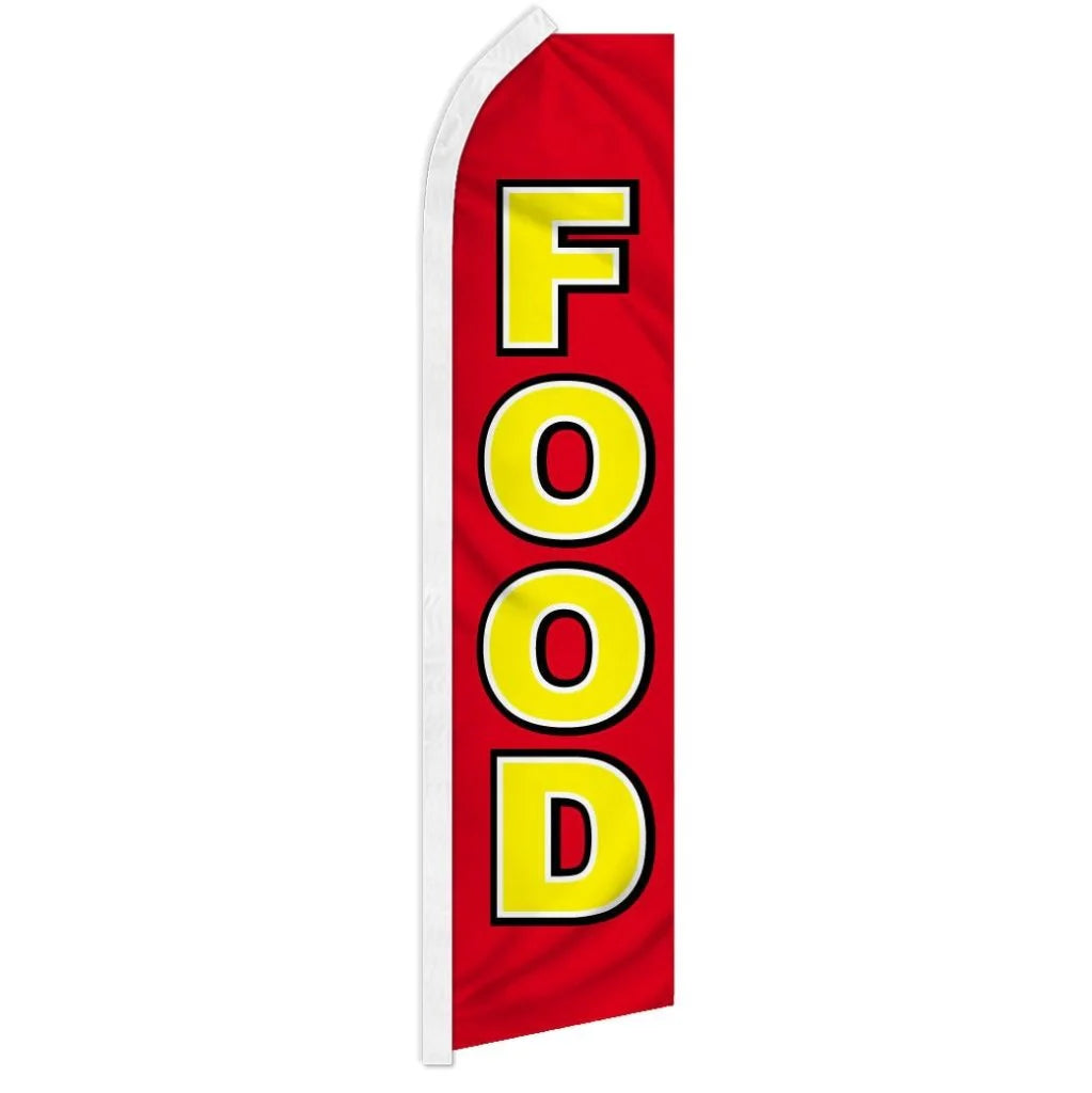 Food - HUGE Advertising Flag Setup